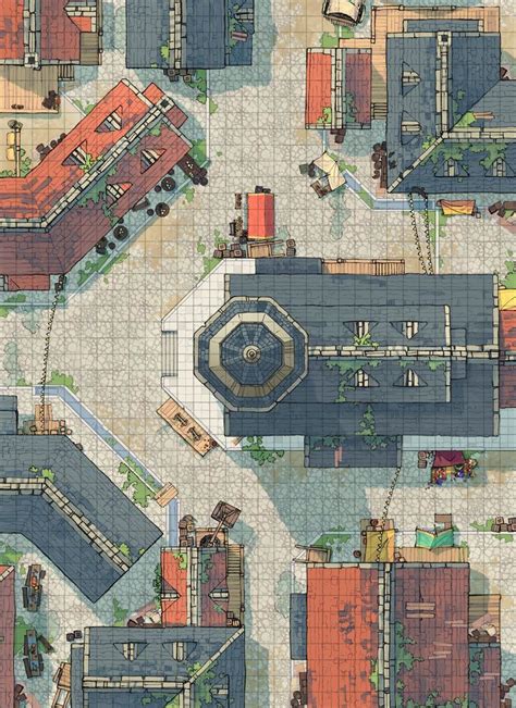 Dnd Town Map Grid