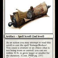 Dnd enlarge reduce 2014.  Choose either a creature or an object that is ...