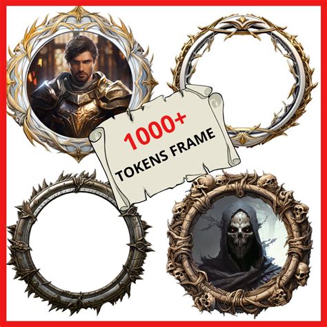 1000 DnD Token Border Frame pack, dnd tokens, dungeon master, dnd gifts, dnd accessories, dnd character sheet, dnd journal,kobold, orc, elf (62) Sale Price $6.30 $ 6.30. 