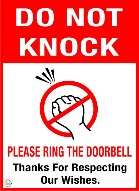 Do Not Knock Signs