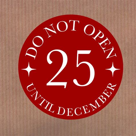 Do Not Open Until December 25th - Etsy