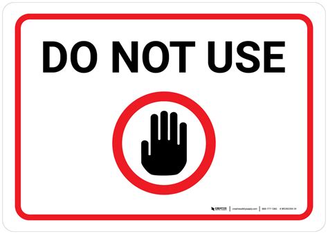 Do Not Use with Icon Landscape Wall Sign