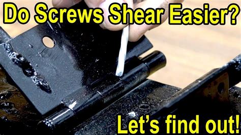 Do Screws Shear easier than Nails? Let