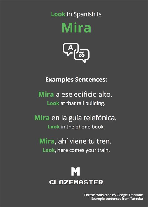 Do You Know How to Say Look here in Spanish? - in Different …