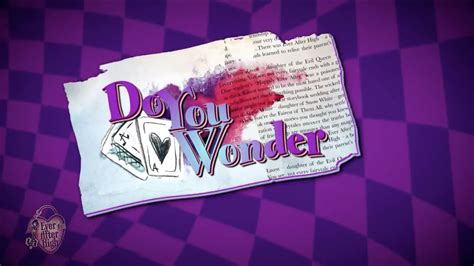 Do You Wonder - Lyric Ever After High