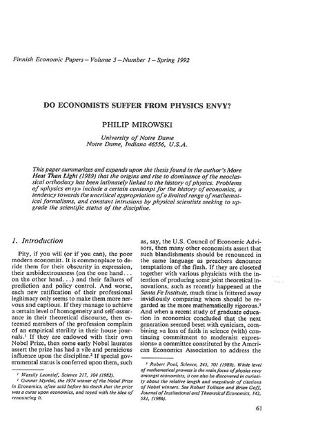 Do economists suffer from physics envy? - Research Papers in …