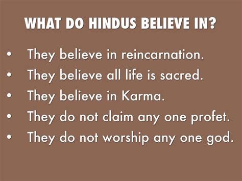 Do hindus believe in god. Hindus believe in many different gods and goddesses. The three most important ... The Hindu god of war is known as Indra. 7. Why do many Hindus believe that ... 