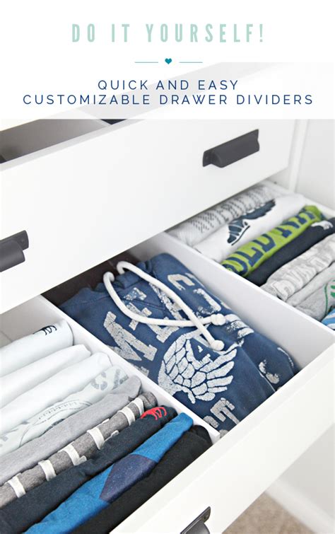 Do it Yourself! Quick and Easy Customizable Drawer Dividers in 2020