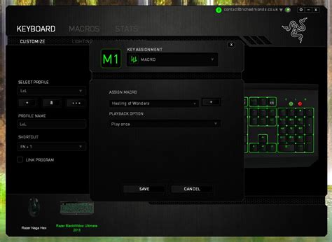 Do macros assigned to Razer keyboards work across different …