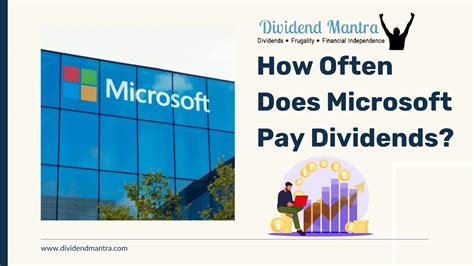 Do microsoft pay dividends. Nov 29, 2022 · REDMOND, Wash. — Nov. 29, 2022 — Microsoft Corp. on Tuesday announced that its board of directors declared a quarterly dividend of $0.68 per share. The dividend is payable March 9, 2023, to shareholders of record on Feb. 16, 2023. The ex-dividend date will be Feb. 15, 2023. Microsoft (Nasdaq “MSFT” @microsoft) enables digital ... 