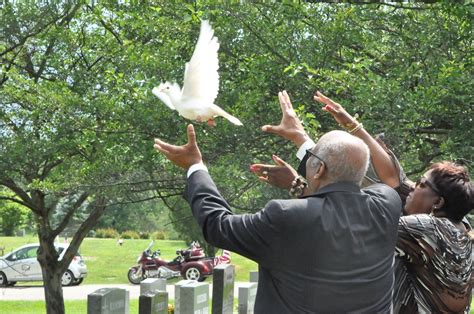 Do people release doves at funerals. .  ...
