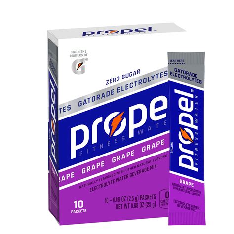 Propel Powder Packets 6 Flavor Variety Pack With Electrolyte