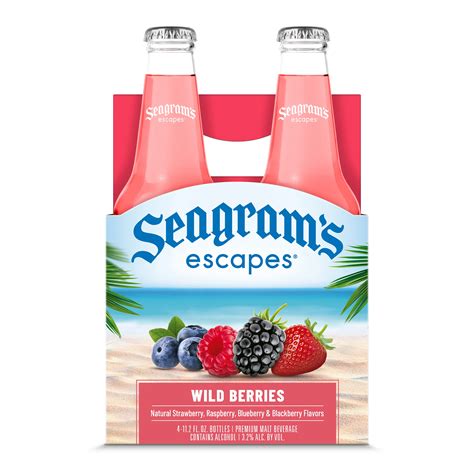 Do seagram. Seagram’s Escapes are light, fruity coolers that come in a variety of flavors including watermelon and citrus (titled “Jamaican Me Happy”) and peach Bellini. The coolers are available nation-wide in the United States and accompany their line of malt-based drinks. 