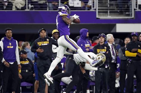 10. 0. .412. 360. 379. Game summary of the Minnesota Vikings vs. New Orleans Saints NFL game, final score 27-19, from November 12, 2023 on ESPN.. 
