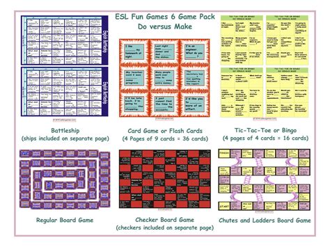 Do versus Make 6 Board Game Bundle Teaching Resources