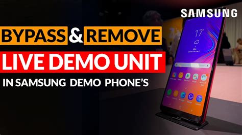 Do you want to unlock your Samsung Live Demo Unit?