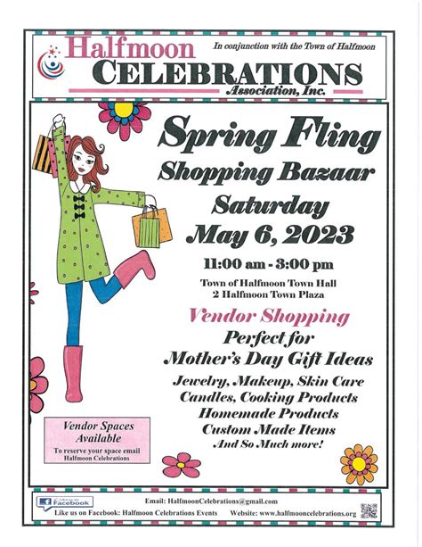 Do your Mother's Day shopping at Halfmoon Spring Fling