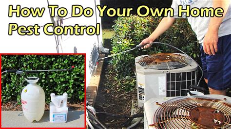 Do your own pest control. The first step in how to do pest control at home by yourself is to do a visual inspection around the exterior. Look for pathways that insects and rodents could be using to get indoors. Make a note of all cracks and gaps, no matter how small they may seem, as well as any trees or bushes that are touching or hanging over your house. Check for any ... 