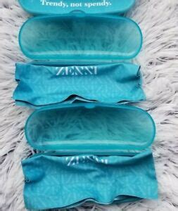 Zenni Eyewear. Each pair came with their own turquoise hard-plastic case and I was sent an extra case for a promotion that Zenni was running at the time of my order. The first thing I noticed was how expertly packed each pair of glasses was to ensure no cracks or breaks during transit. Admittedly, I was shocked by the quality of each pair.. 