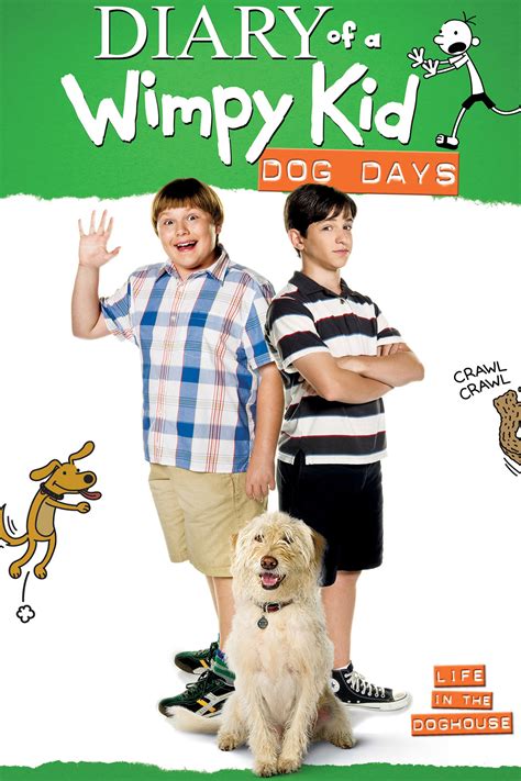 Dog Days (Diary of a Wimpy Kid, #4), c2009, Jeff Kinney Diary of a Wimpy Kid: Dog Days is a novel written by American author and cartoonist Jeff Kinney, and is the fourth book in the Diary of a Wimpy Kid series. It was released on October 12, 2009 in the USA and October 13, 2009, in Canada.. 