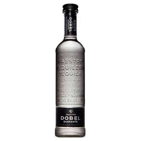 Dobel tequila. Maestro Dobel Diamante Tequila is a premium cristalino tequila that is made by blending reposado, añejo, and extra-añejo tequilas and filtering the final blend. The brand was launched in 2008 and has gained popularity due to its innovative approach to tequila blending and filtering. Maestro Dobel Diamante Tequila is earthy, oaky, and slightly ... 