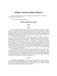 Dobra apotekarska praksa Farmaceutske komore Srbije - Penzin