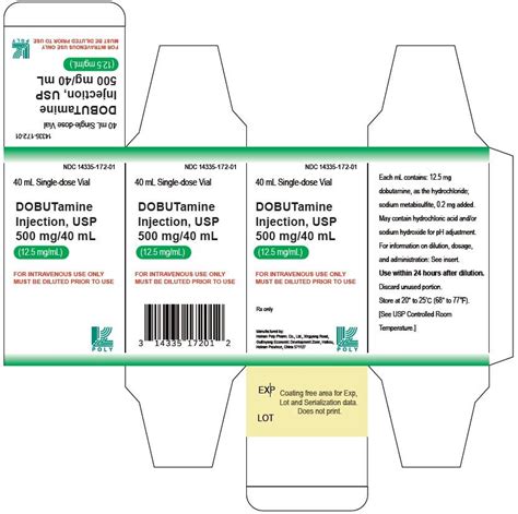 Dobutamine: Package Insert - Drugs.com