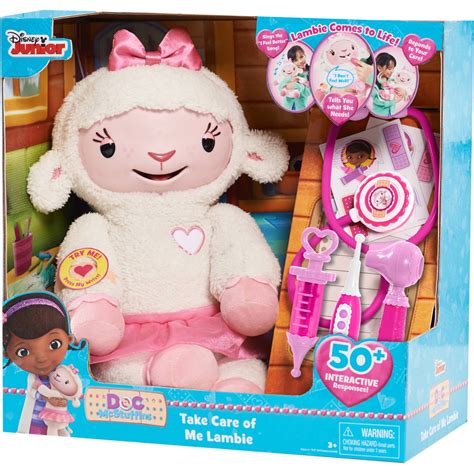 Doc McStuffins Take Care Of Me Lambie Interactive Talks and Sings Plush ...