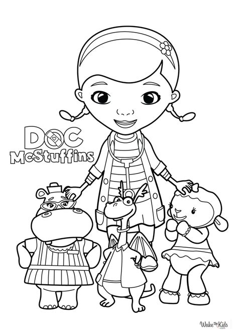 Doc Mcstuffins Coloring Shee
