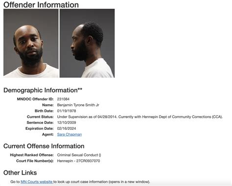 Feb 12, 2024 ... The Minnesota DOC Offender Locator is a public registry with information about offenders committed by the court to the Commissioner of ...