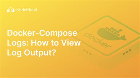 Docker compose log level. json --log-level ERROR up --build --abort-on-container-exit, but...