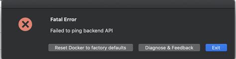 Docker failed to ping backend api.  Jun 11, 2021 · Click Quit and selec...