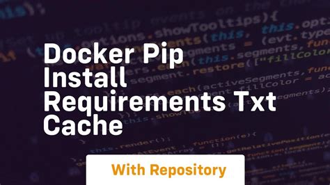 Docker pip install slow.  In this comprehensive guide, you’ll learn t...