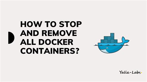 Docker stop and remove all containers.  Oct 21, 2023 · A guide on how ...