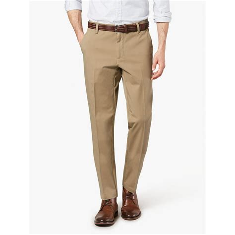 Dockers men's slim fit workday khaki smart 360. With Smart 360 Flex, the Workday Khaki stands up to the rigors of 9 to 5 and gives comfort in entirely new directions. Just the right amount of slim with a straight leg opening. Features 4-way stretch for game-changing comfort and durability. 