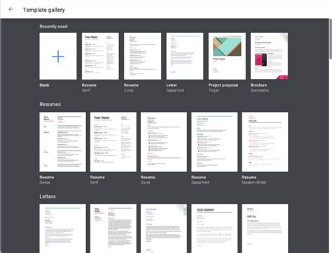 Docs Templates Free