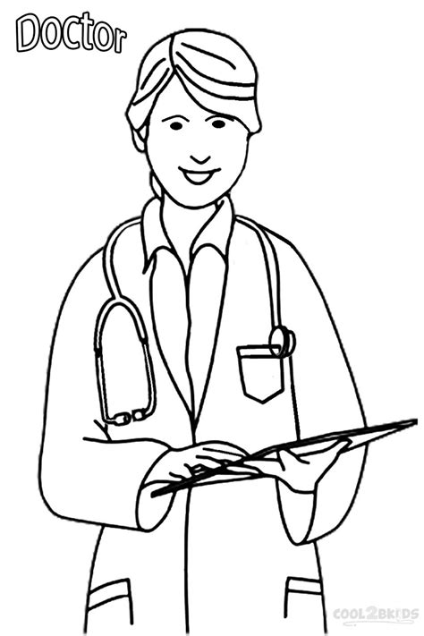 Doctor Coloring Pages Sheets Community Helper Coloring For Kids Coloring Pages