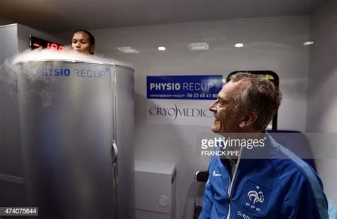 Doctor Fabrice Bryand looks on as France