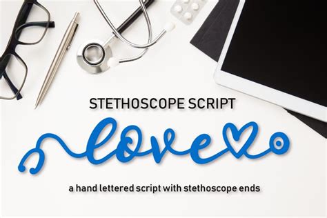 Doctor Handwriting Font Free Download Stethoscope Script A Nurse