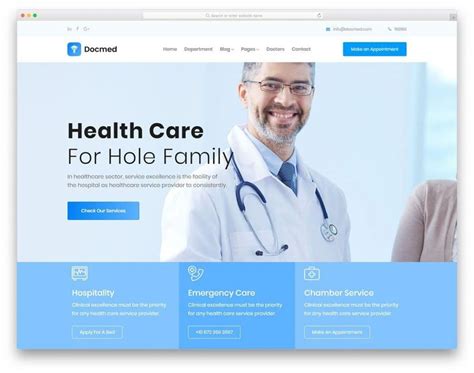 Doctor Personal Website Templates