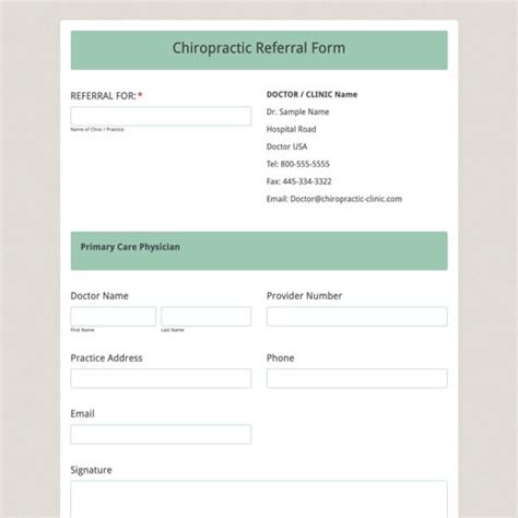Doctor Referral Form Template Formstack