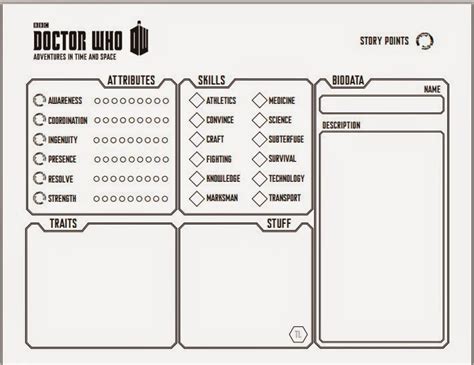 Doctor Who Character Sheets - Vortex System - Google …