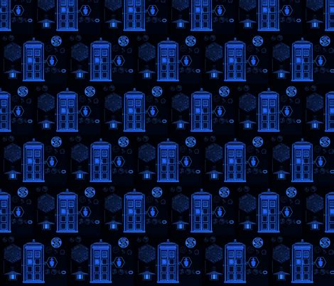 Doctor Who Tardis Fabric, Wallpaper and Home Decor Spoonflower