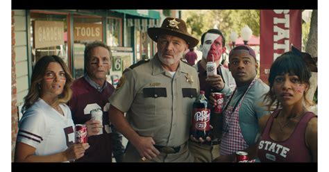 Dr. Pepper Fansville commercial, the complete cast: the Sheriff, the black girl, the football player, and the others. The cast of the Dr. Pepper Fansville commercial series evolves year after year, but some of the actors are a constant presence. The Sheriff is the most regular character in the series, and the American actor and former football .... 