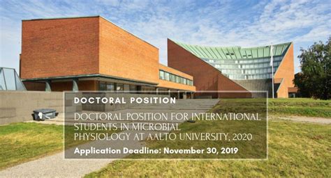 Doctoral Research Position for International Students in Multidiscipli...