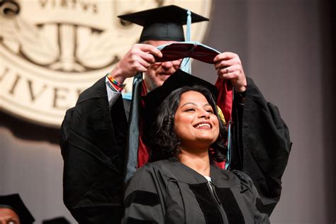 The Hooding Ceremony honored all who received their doctoral degrees from the summer of 2021 through this spring, a total of 331 degrees to students representing 29 countries. A total of 230 students were expected at Thursday’s ceremony. Bader Jarai earned his doctorate in chemical engineering.. 