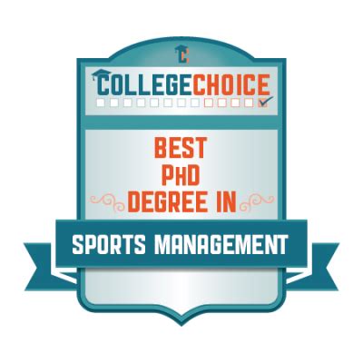 Doctorate in sports management. 