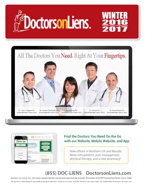 Doctors on lien. Downey Health and Wellness Center. 11822 Downey Ave Downey, CA 90241 562-927-1116 M-Th 8:30-7, F 8:30-1. Proud Member of Doctors on Liens Since 2000 Verified by . Liens: PI Liens Specialties: Chiropractor Languages: English, Spanish, Farsi, Korean Doctors: 