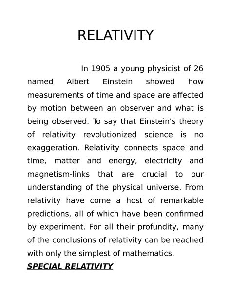 Document - Relativity