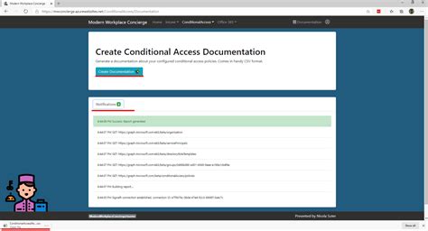 Document Conditional Access Configuration with my Modern Workplace
